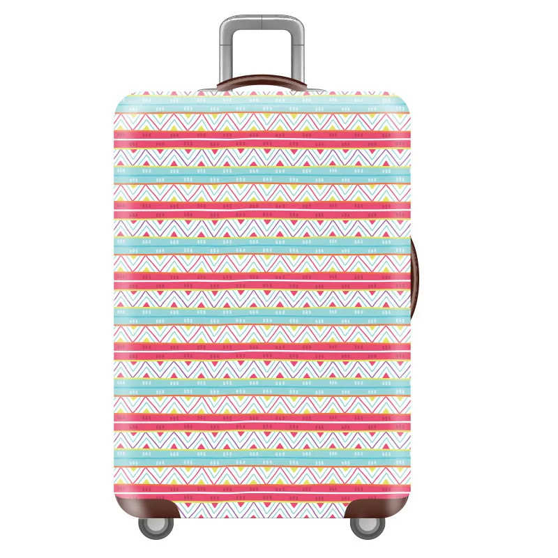 06 Luggage cover Эластичный Чехол для багажа для путешествий с цветочным узором, Защитные чехлы для багажа, уплотненный чехол для чемодана 18-32 дюйма, аксессуары для путешествий - Цвет: 06 Luggage cover