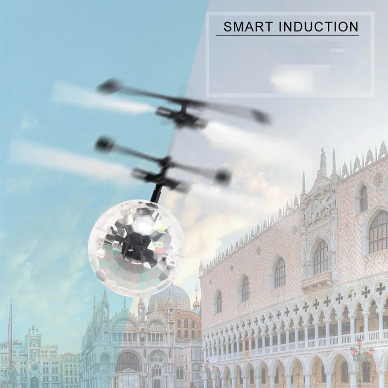 Радиоуправляемый вертолет-мяч светящиеся Детские Летающие шары электронный