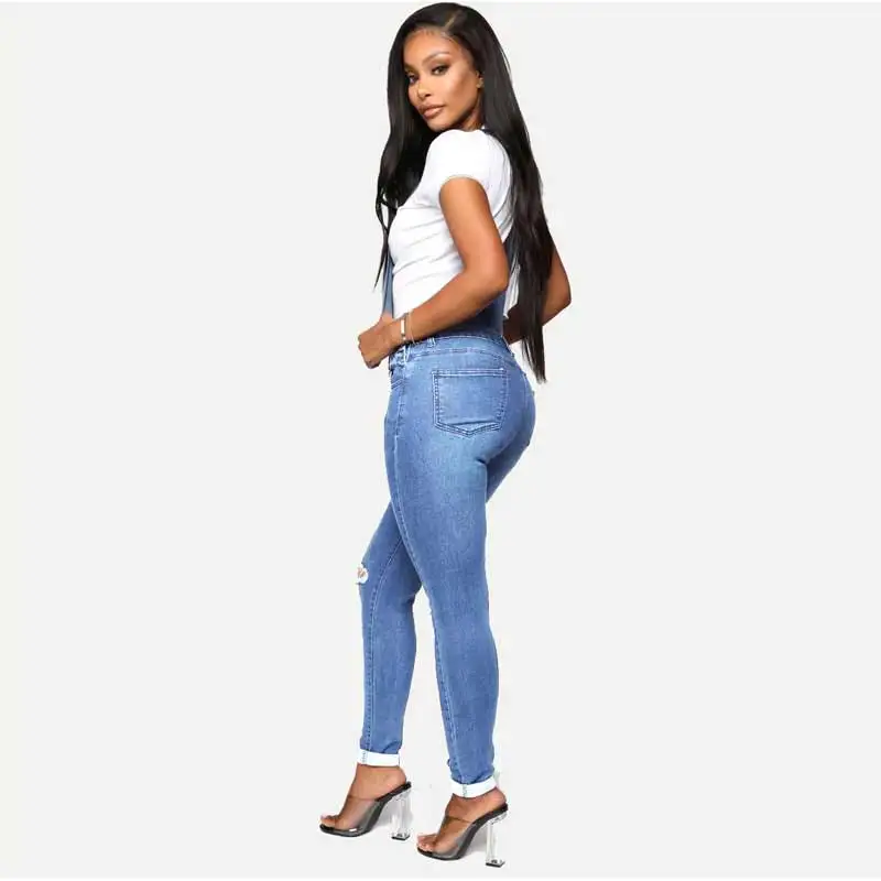 

Spring and autumn 2020 new casual women's slim fit and hole jeans skinny jeans woman vintage jeans pants