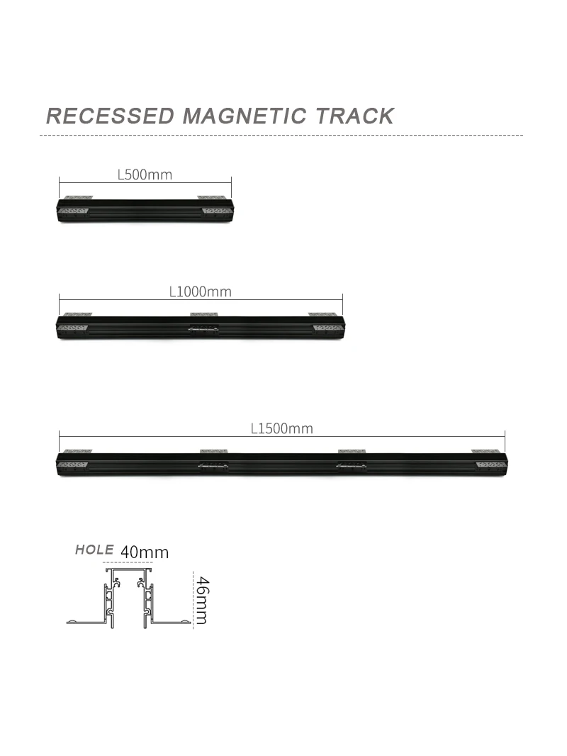 Новое поступление креативные алюминиевые встраиваемые направляющие 24 В длиной 34