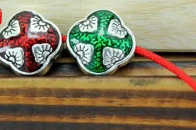 5 шт./лот тибетское серебро капель масла Бусины клуазоне бусина лотоса бусины