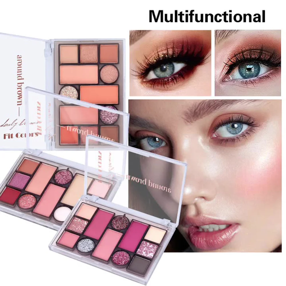 12 Colors Eyeshadow Palette Earthy Pearly Matte Long Lasting makeup set Eye Shadow Blush High Gloss Cosmetics Plate | Красота и