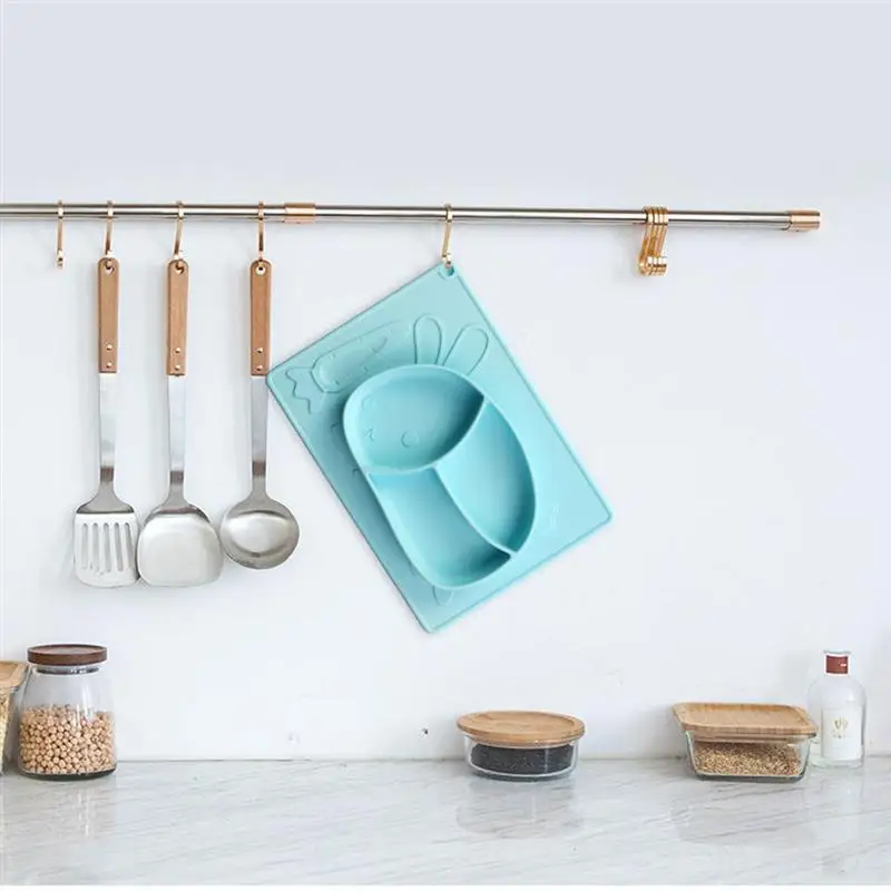 Силиконовая детская обеденная тарелка с милым Кроликом дизайнерский обеденный