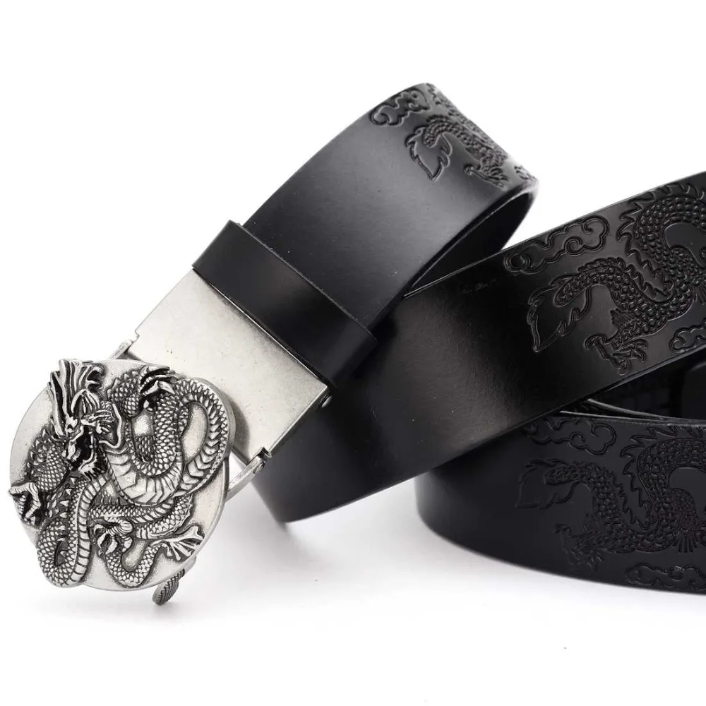 Для мужчин из натуральной кожи, платье пояс с автоматическим BuckleFashion кожа Ремни со съемными Пряжка из сплава