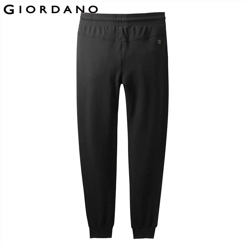 Giordano спортивные женские брюки с эластичной талией на шнурке, из натурального хлопка