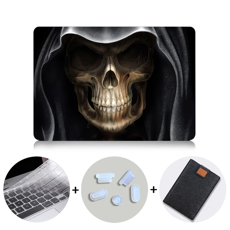 MB07 MTT чехол для Apple Macbook Pro 13 15 retina Air 11 13 дюймов Сенсорная панель Череп чехол для ноутбука mac book 12 защитный чехол - Цвет: MB07