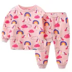 Jumpingbaby 2020 Пижама с единорогом для девочек пижама с единорогом детская ночная рубашка Koszula Nocna пижамный комплект