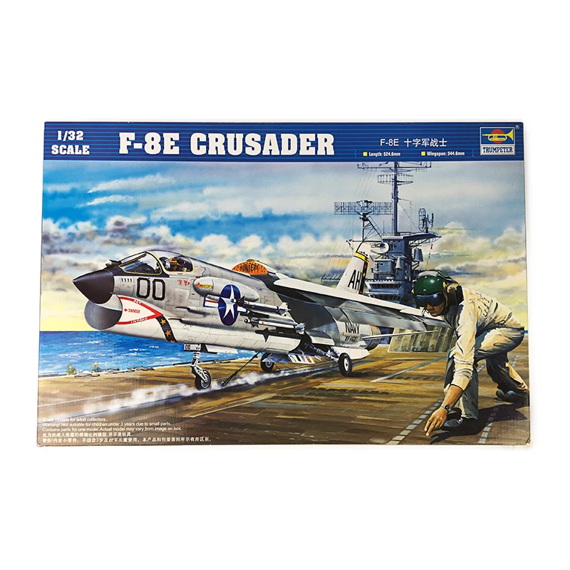 

Трубач 02272 1/32 масштабный самолет Американский F-8E Crusader бойцов с трёхмерными чертёжами TH05461-SMT6