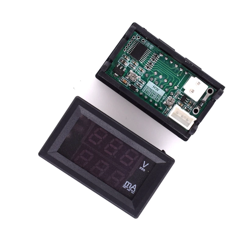 Цифровой вольтметр Амперметр постоянного тока 0-100 в 1 А двойной дисплей детектор