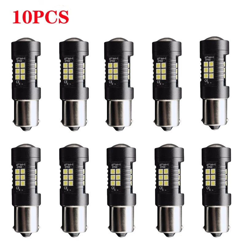 10 шт. Canbus для s25 ba15s p21w py21w bay15d p21/5 Вт 3157 светодиодный автомобильный светильник s сигнальная Поворотная лампа стоп-сигнал светильник светодиодный 12V-24V dc грузовик