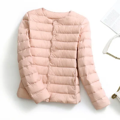 

Lightweight down jacket women's lightweight short style with fashion Korean slim fit lightweight white duck