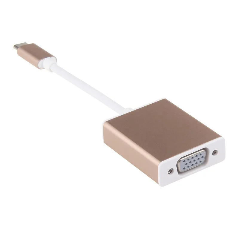 Переходник с USB C на VGA Usb 3 0 типа конвертер для нового Macbook 12 дюймов usb c Pd dex|Адаптеры