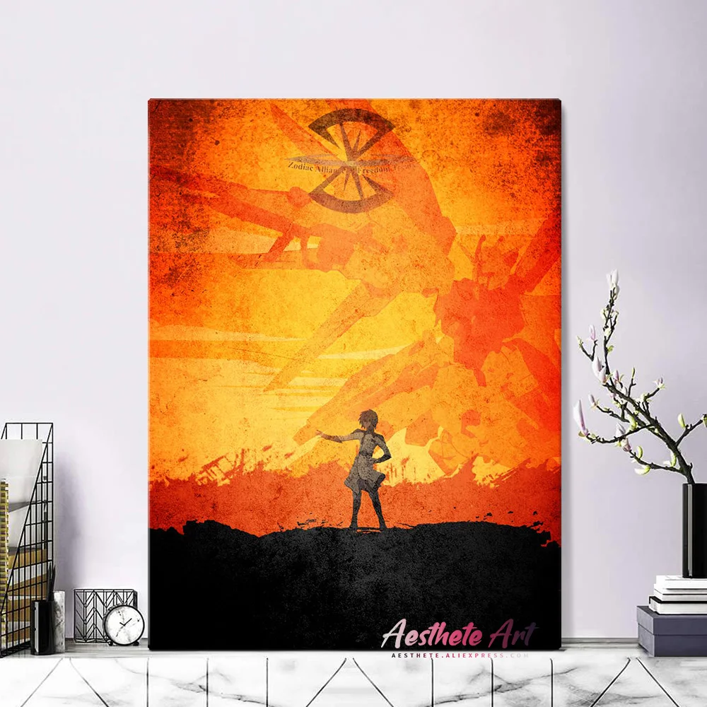 Декоративная настенная Картина на холсте с принтом |