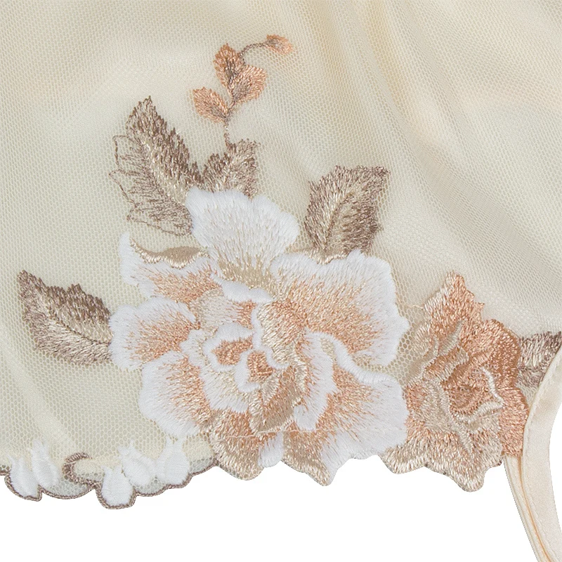 Женский Атласный халат с длинным рукавом Шелковый банный и платье комбинация