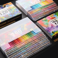 4872120180 colors wood oil artist colored pencils set for drawing sketch coloring books gifts art supplie