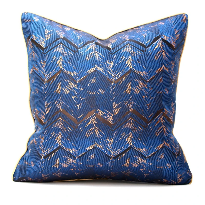 

Modern Style Jacquard Cushion Cover Sofa Chair Backrest Pillowcase Light Luxury Creative Embroidery Geometric Decorative Pillows