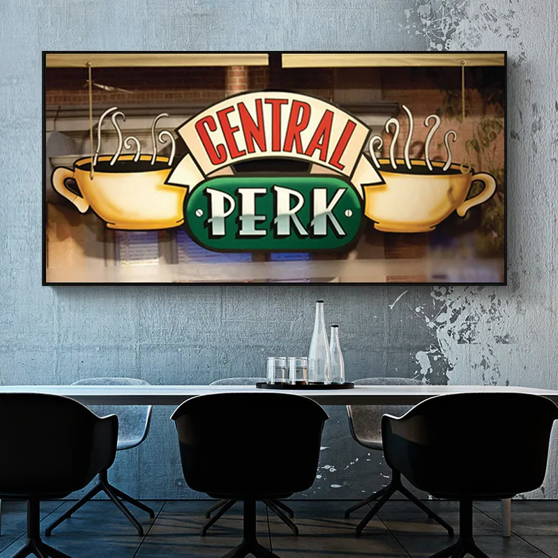 

Friends TV Show Central Perk Cafe Canvas Painting Posters and Prints Scandinavian Wall Art Picture for Living Room Cuadros Decor