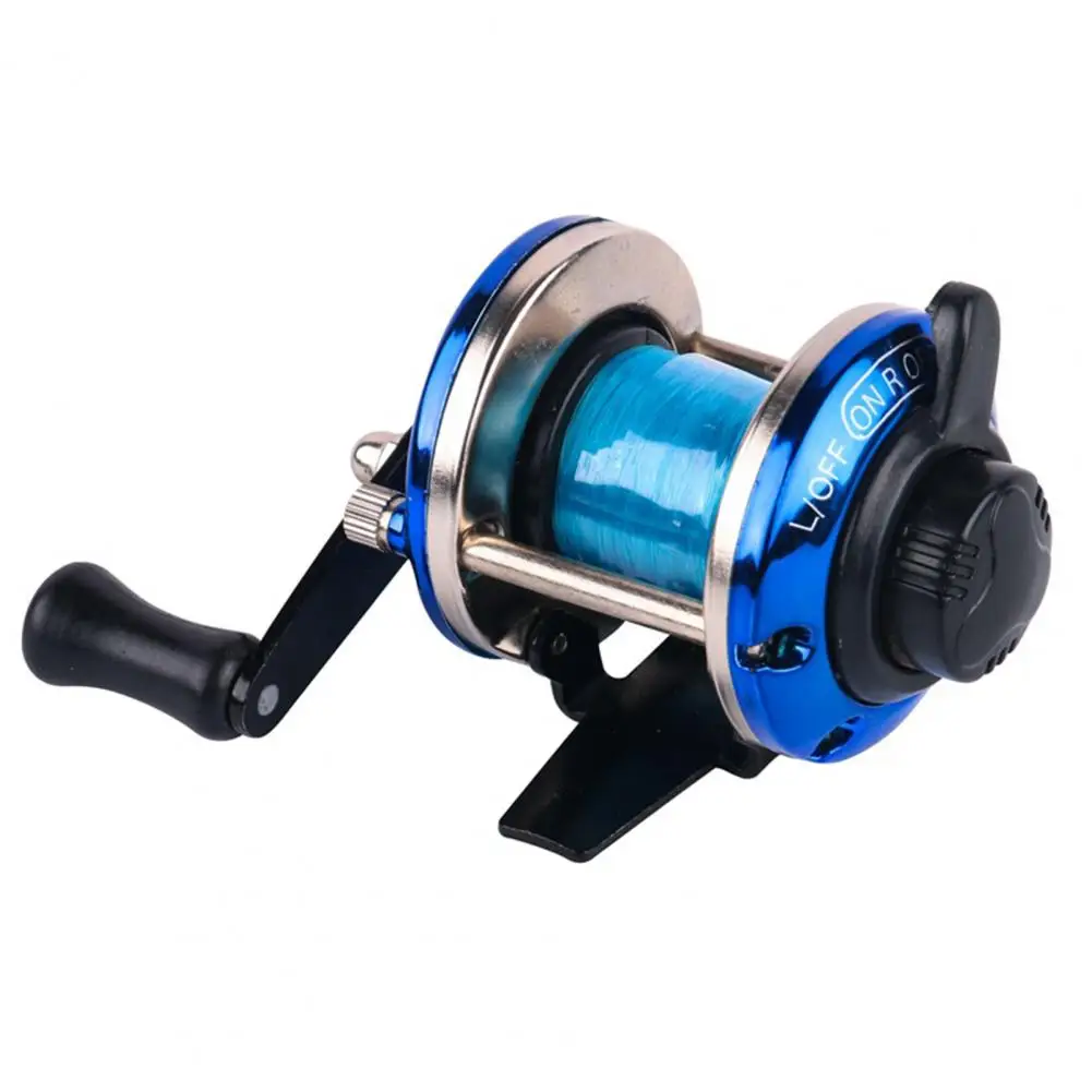 1Pc Adjustable Fishing Reel Winter Mini Trolling Ice Fishing Reel Spinning Wheel Fish Tackle Tool with Line Comfortable to Grip