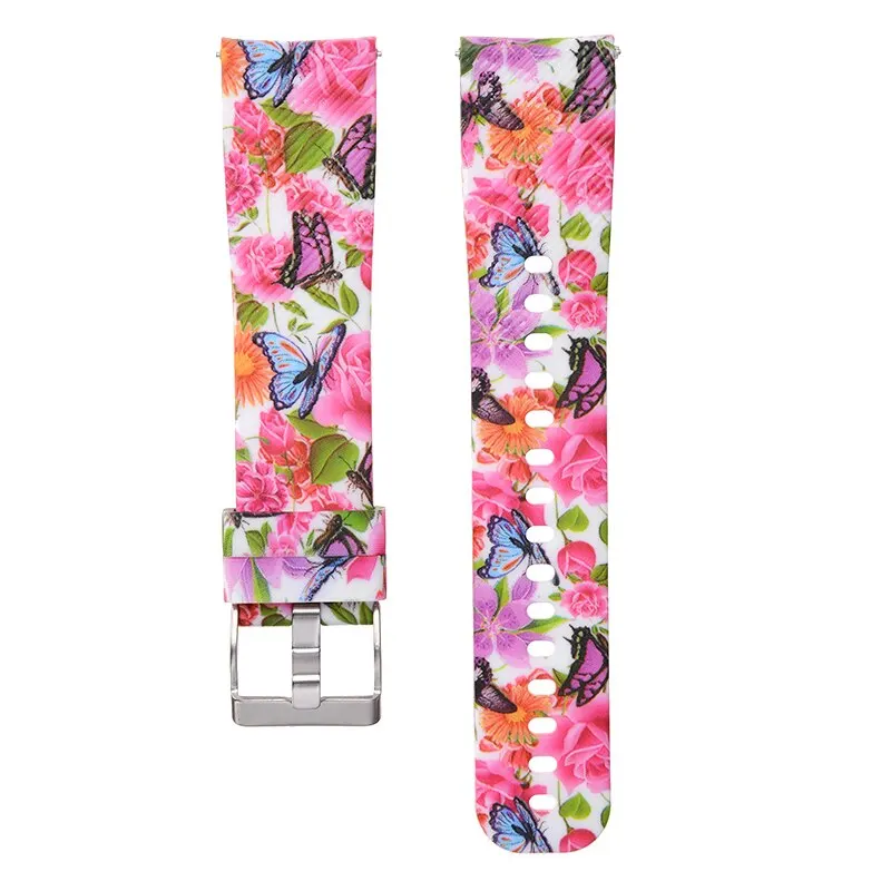 Наружный сменный цветной ремешок на запястье для Garmin Vivoactive 3 Samsung Gear Sport S4 браслет