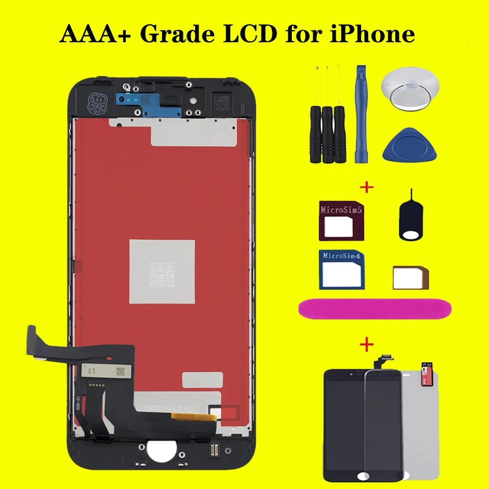 Дисплей AAA + для iPhone 6 6s 5s 7 8 сменный сенсорный ЖК экран Apple Plus 7P XS X дисплей|Экраны