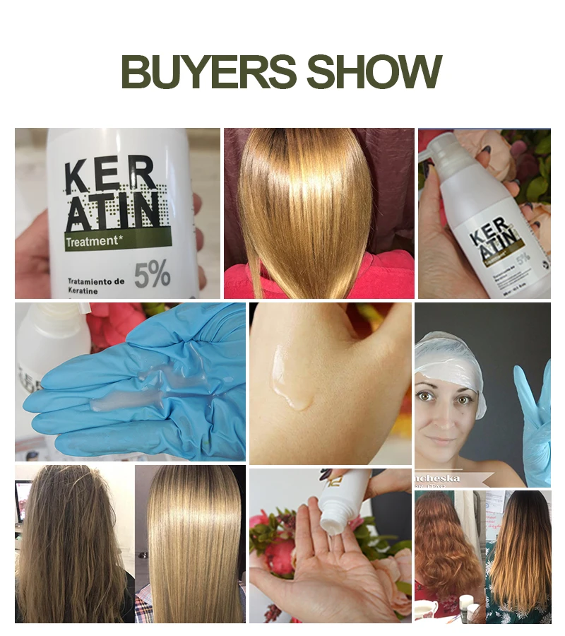 Чистый кератин выпрямление волос дешевые 5% формальдегид Лечение 300 мл Уход за