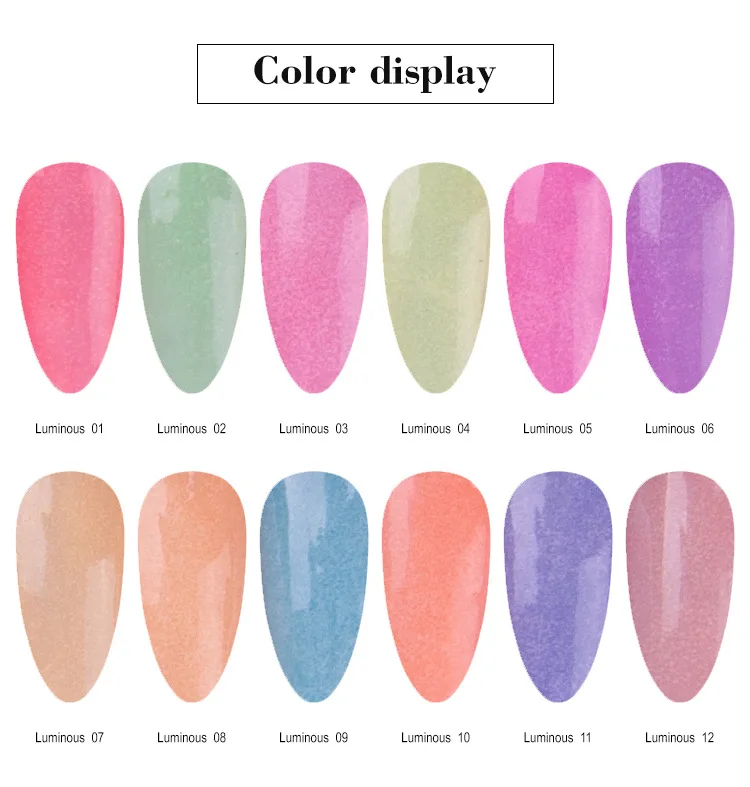 1 г/кор. яркий лак для ногтей пудровый градиент Блеск УФ гель украшения пудра