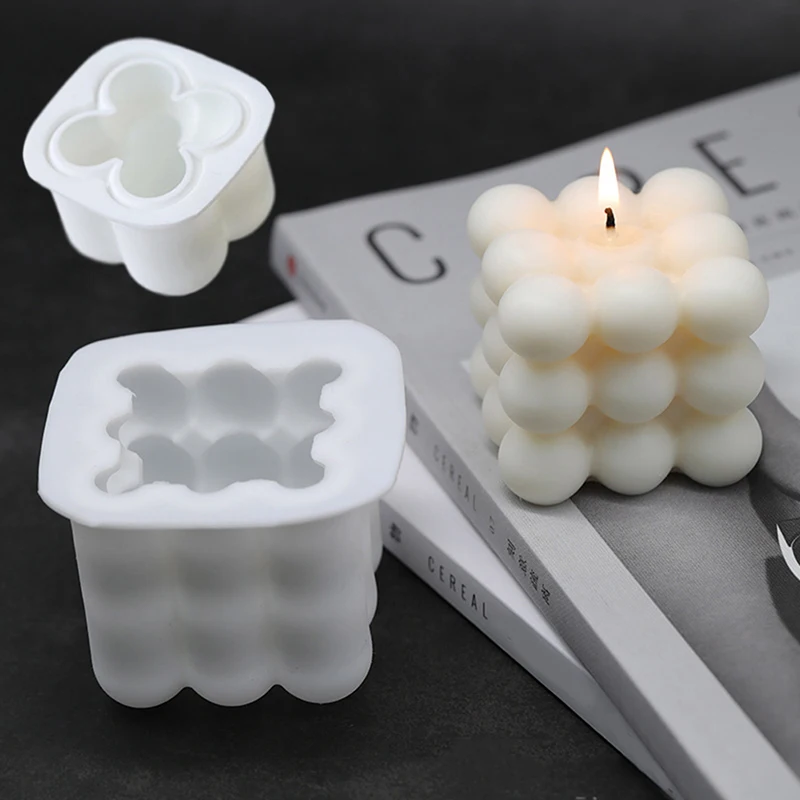 DIY 3D свечная форма ручной работы Ароматерапия Соевый Воск свеча силиконовая