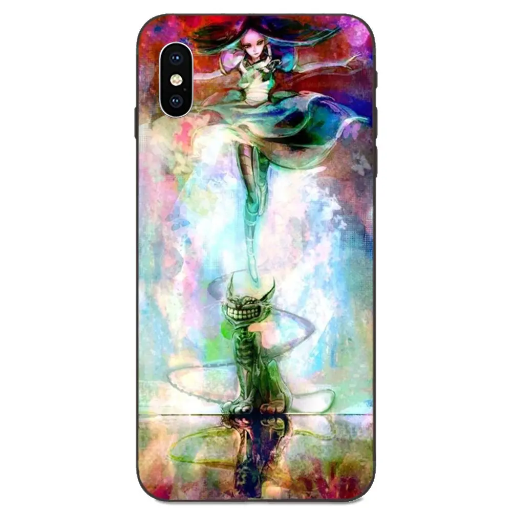 ТПУ чехол для телефона Apple iPhone 4 4S 5 5S SE 6 6S 7 8 11 Plus X XS Max XR Pro Алиса в стране чудес