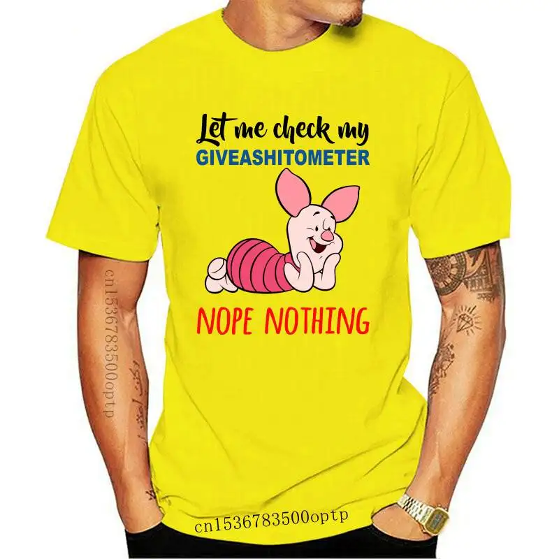 

New Piglet Let Me Check My Giveashitometer Nope Nothing T-Shirt