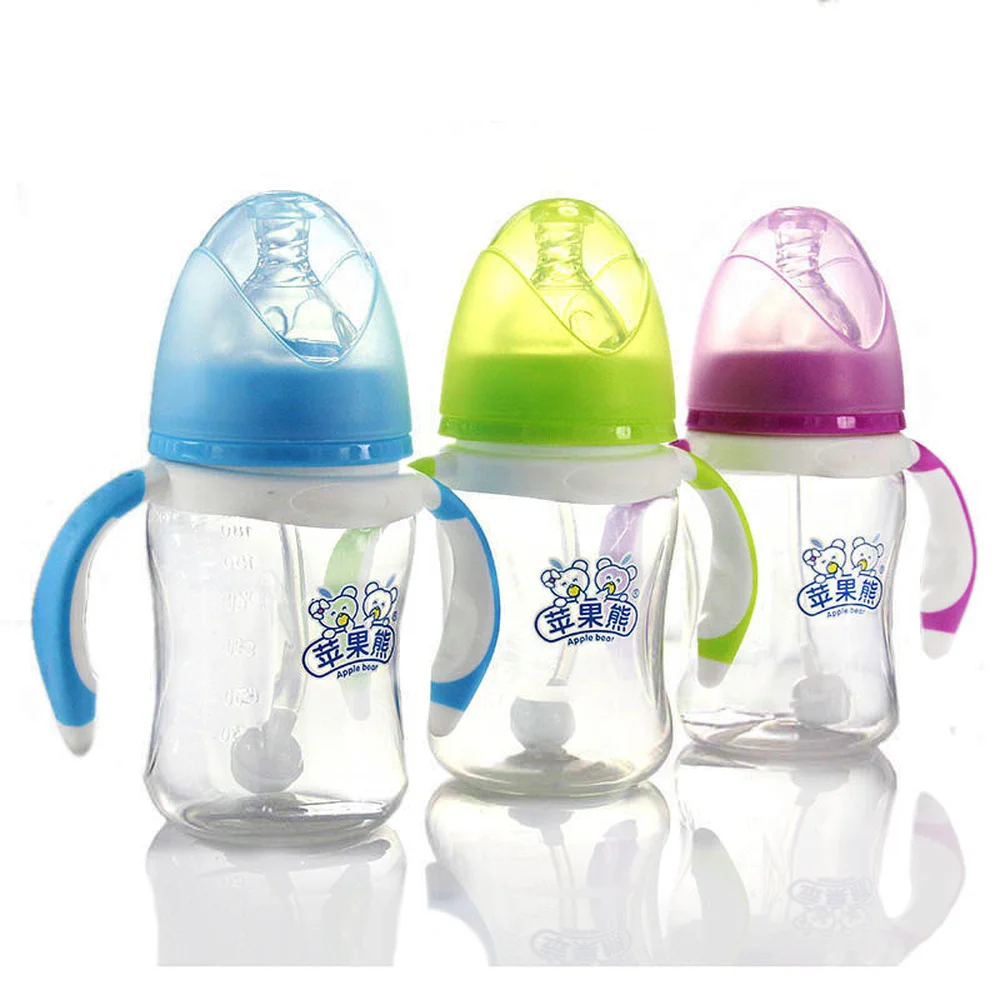 210mL Newborn Infant Baby Boy Girl Standard Caliber PP Feeding Bottle Drinking Water Breast-like Feeling