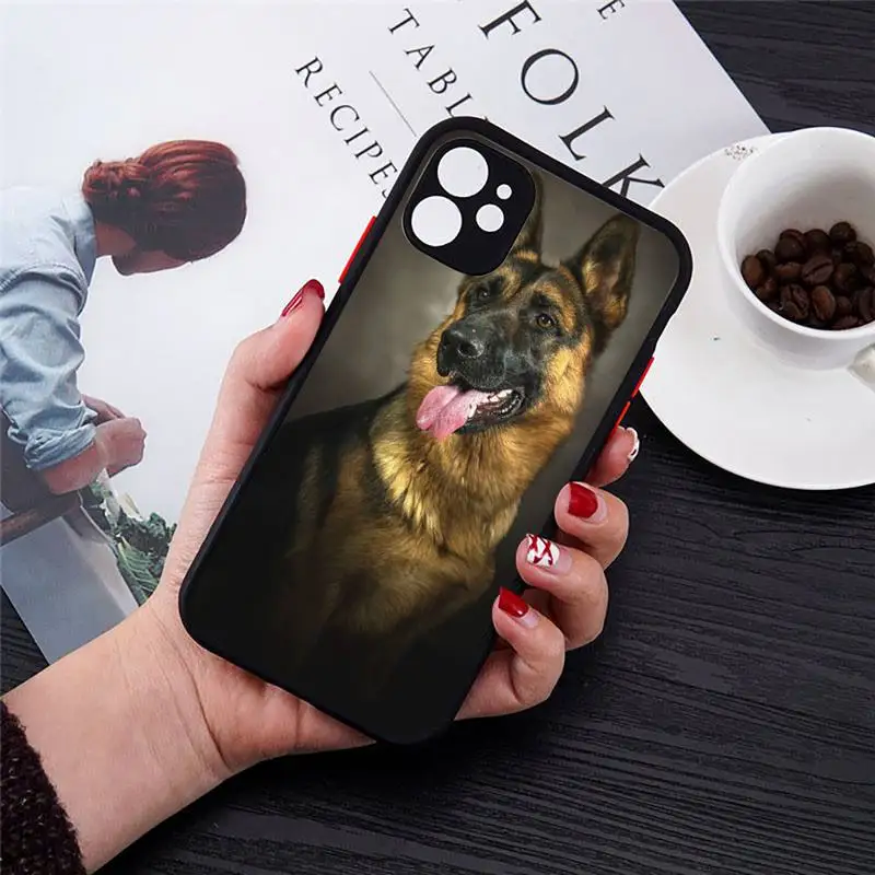 

Dog animal Phone Cases Matte Transparent for iPhone 7 8 11 12 s mini pro X XS XR MAX Plus cover funda