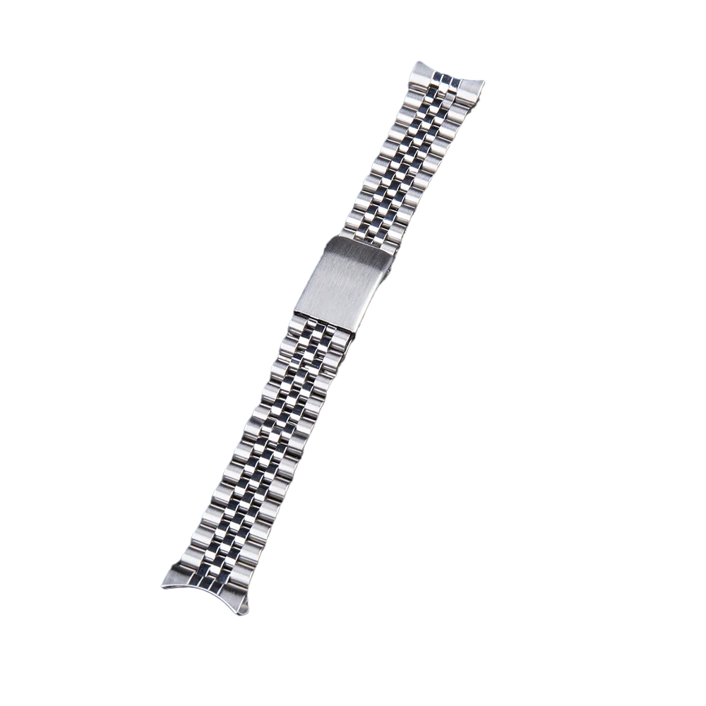 13mm 17mm 18mm 19mm 20mm Silver Gold 316L Stainless Steel Jubilee Curved End Watch Bracelet Strap Band Fit For ROX SKX Watch