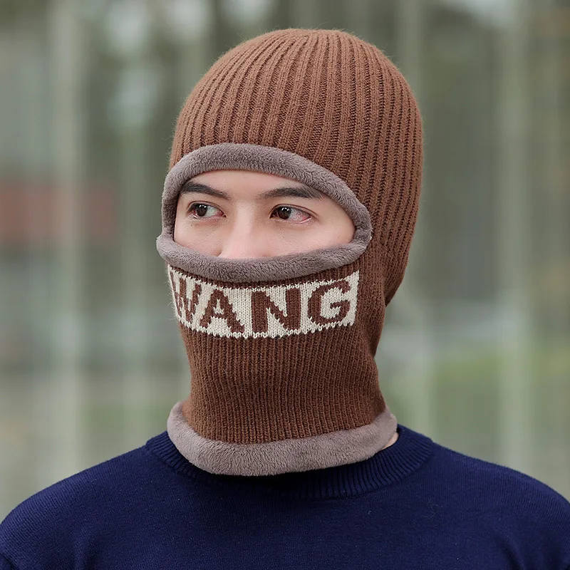 

Winter Beanie Hats Scarf Set Warm Knit Hat Skull Cap Neck Warmer with Thick Fleece Lined Winter Hat and Scarf for Men Women