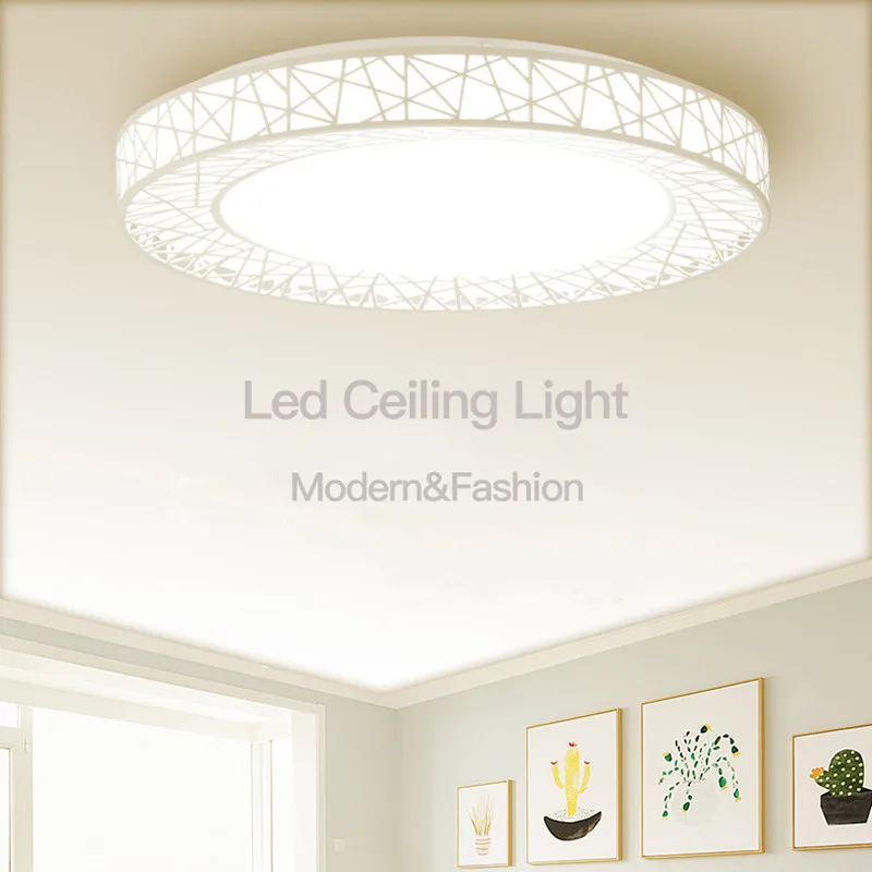 Светодиодный потолочный светильник 220 В современный круглый s 30 Вт 50 70