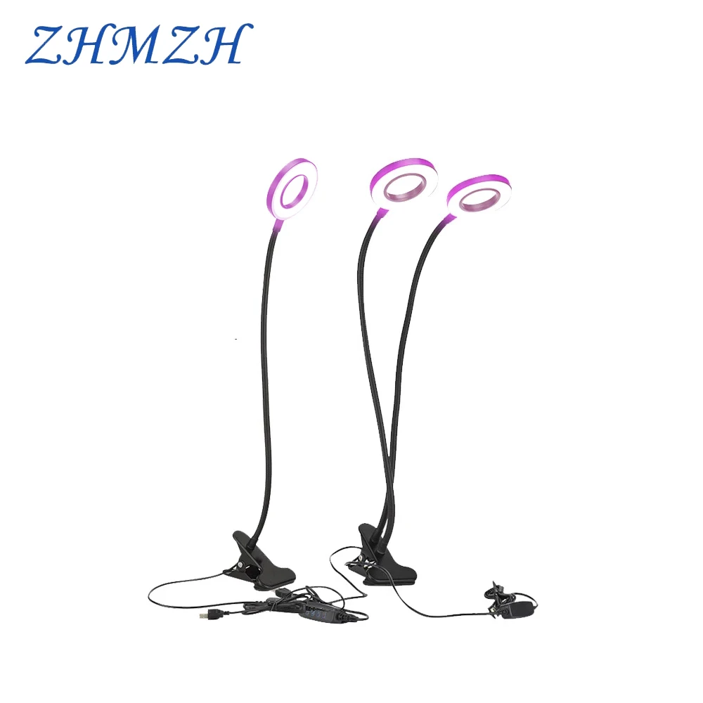 

LED Plant Growth Lamp LED Grow Light Full Spectrum Flexible Pole Clips Phyto Growing Light Hydroponic USB DC5V