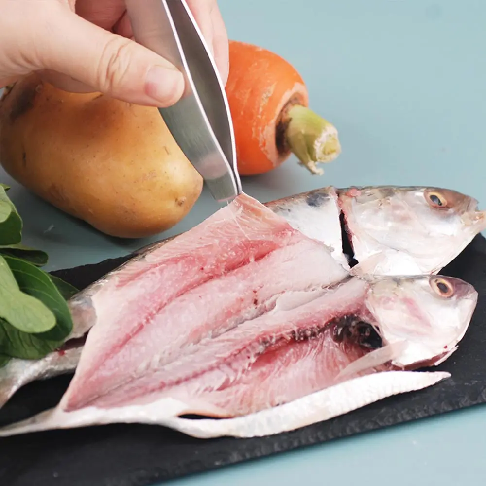 

Stainless Steel Fish Bone Tweezers Precision Grip Feather Hair Removal Tool Angled Ham Tweezers Kitchen Fish Bone Tweezers