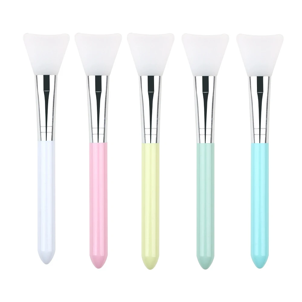 

4 Pcs DIY Face Mask Brushes Set Fan Facial Brushes Soft Portable Includes Soft Fan Facial Brushes Acid Applicator Brushes Tools