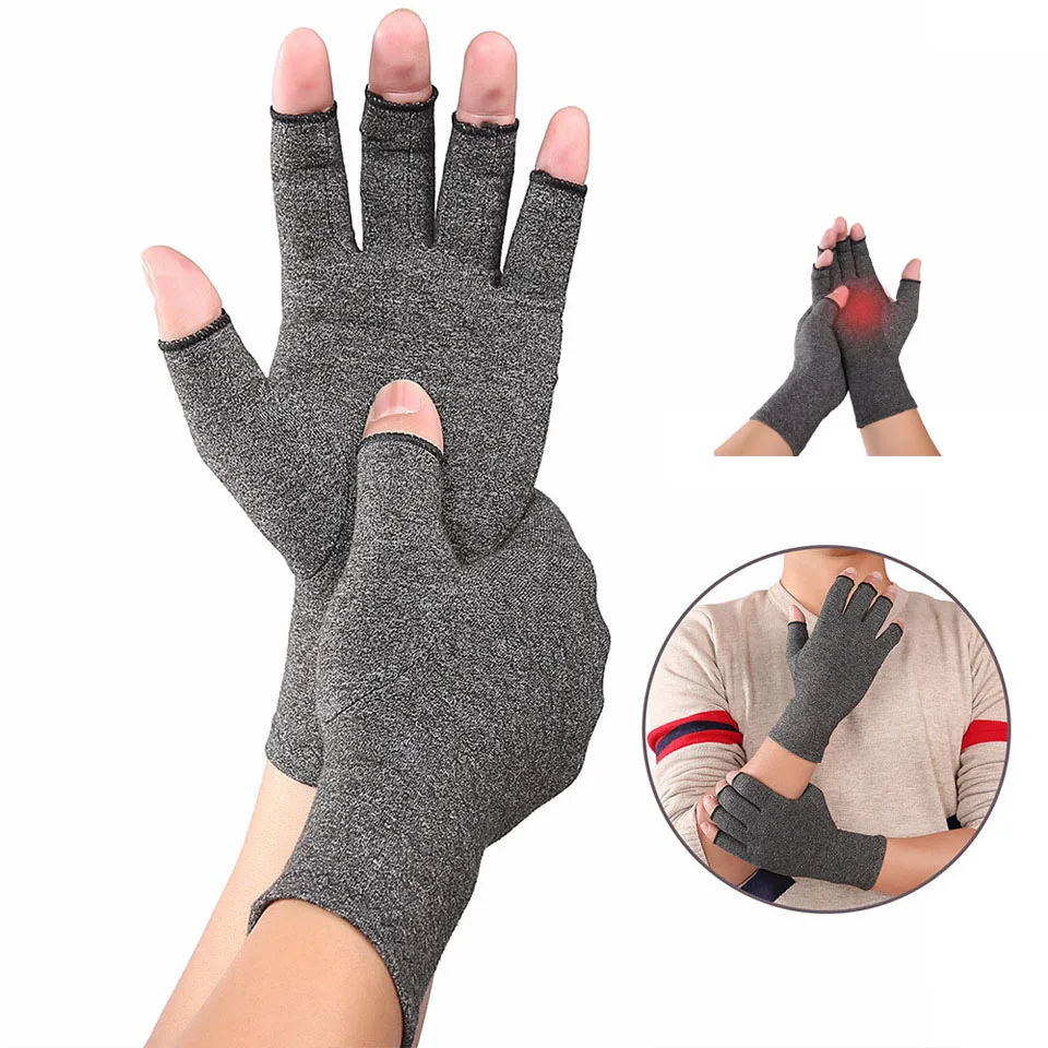 1 Pair Unisex Men Women Anti Arthritis Health Compression Therapy Gloves Rheumatoid Hand Pain Wrist Rest Sport Safety Glove