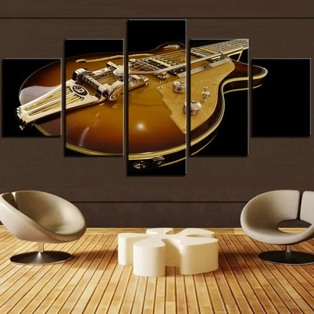 5 шт. скрипка холст живопись музыкальный инструмент обои художественные постеры