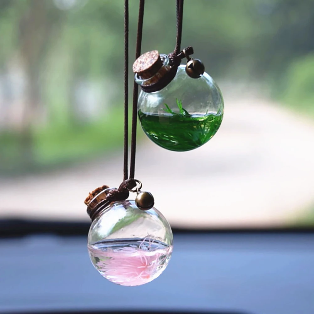 Автомобильный подвесной пустой стеклянный флакон для духов подвеска украшения