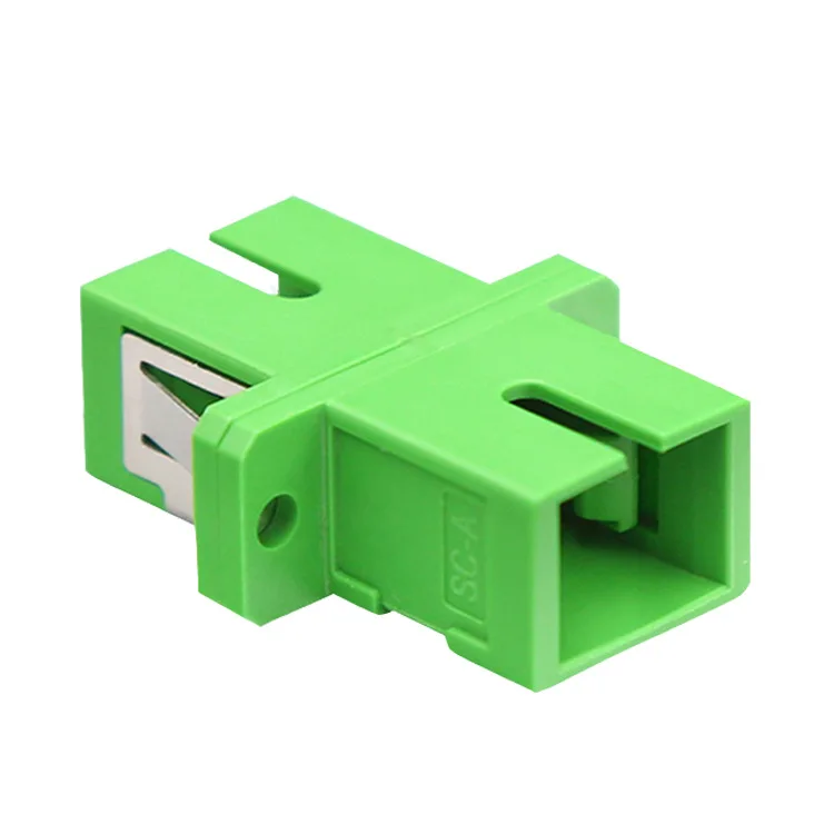 100pcs SC APC Adapter SM Optical Flange Coupler Simplex ftth SC Optical Fiber Connector and Coupler Ftth Fiber Optic SC Adapter