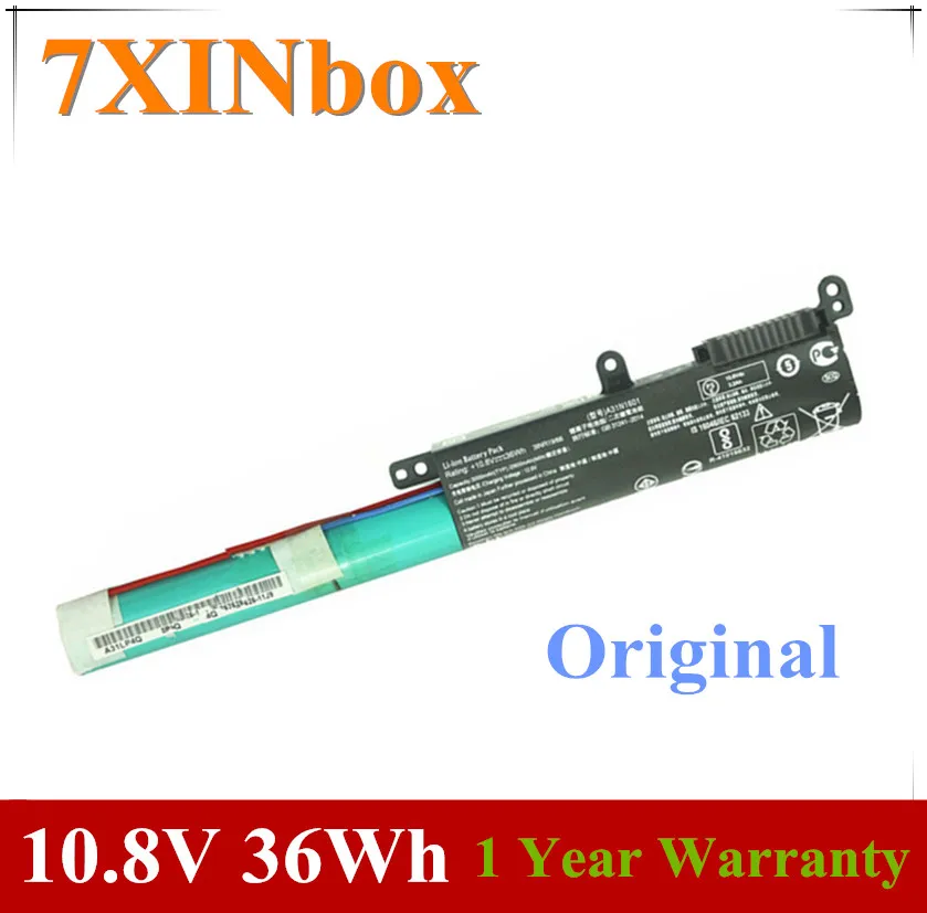 7XINbox 10,8 V 36wh оригинальный A31N1601 Аккумулятор для ноутбука ASUS VIVOBOOK X541 X541U X541SA X541SC X541UV R541UA R541UA-RB51 F541UA