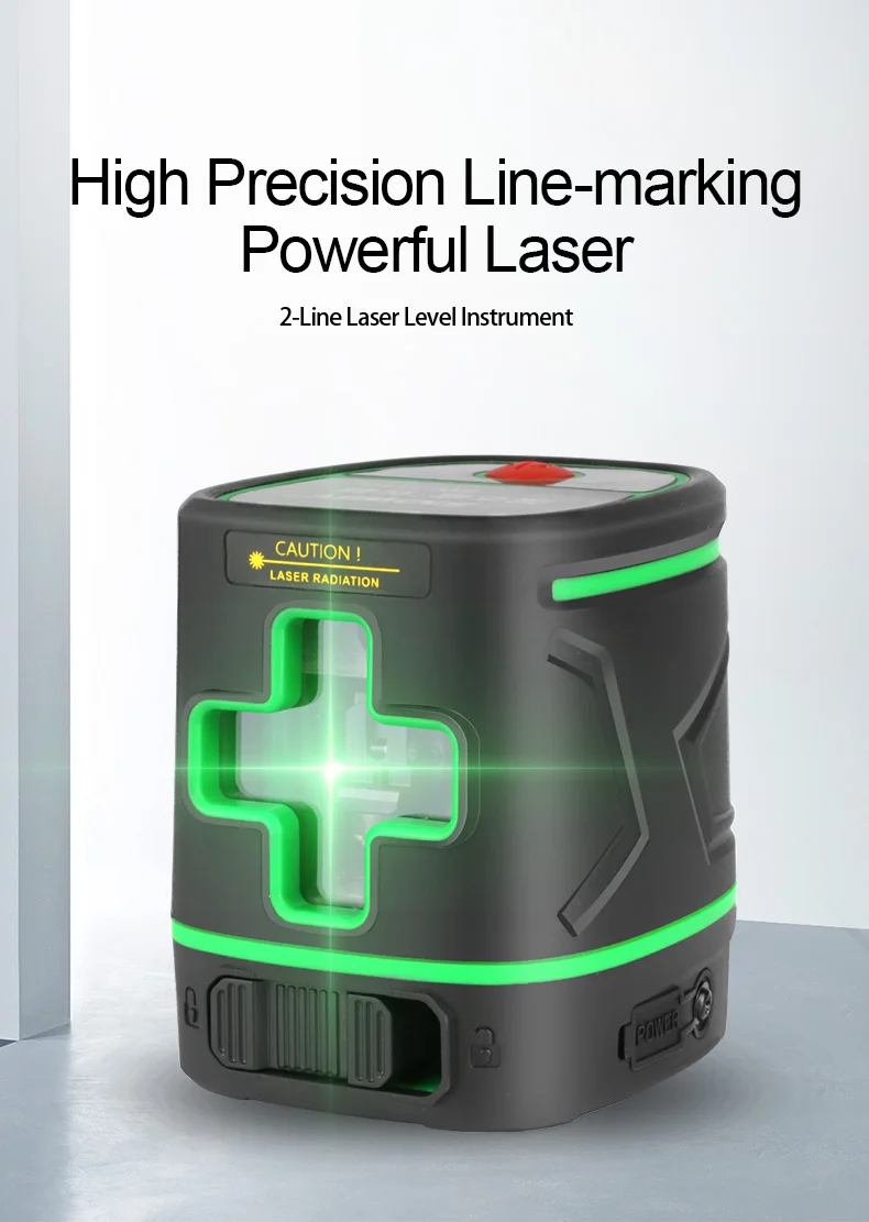 SNDWAY 2-линейный лазерный уровень с зеленым лучом самонивелирующийся вертикальный