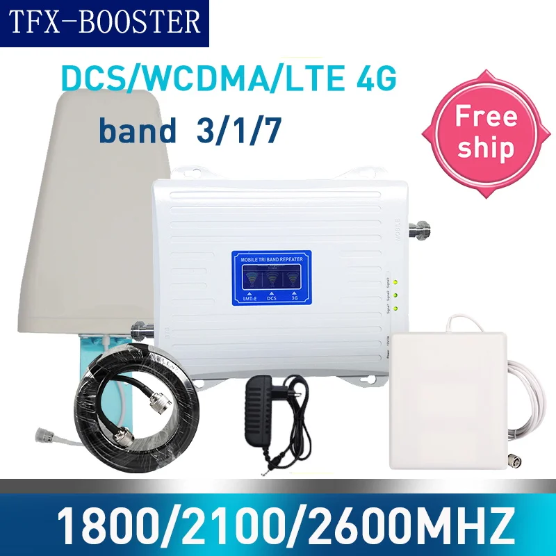 Фото Усилитель сигнала для мобильного телефона GSM 2G WCDMA 3G LTE 4G 1800/2100/2600 МГц 1800 2600