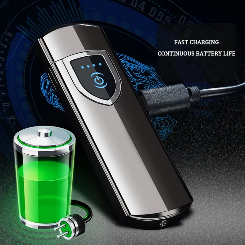 Зажигалка для сигарет сенсорный экран зажигалка компактный смарт датчик usb