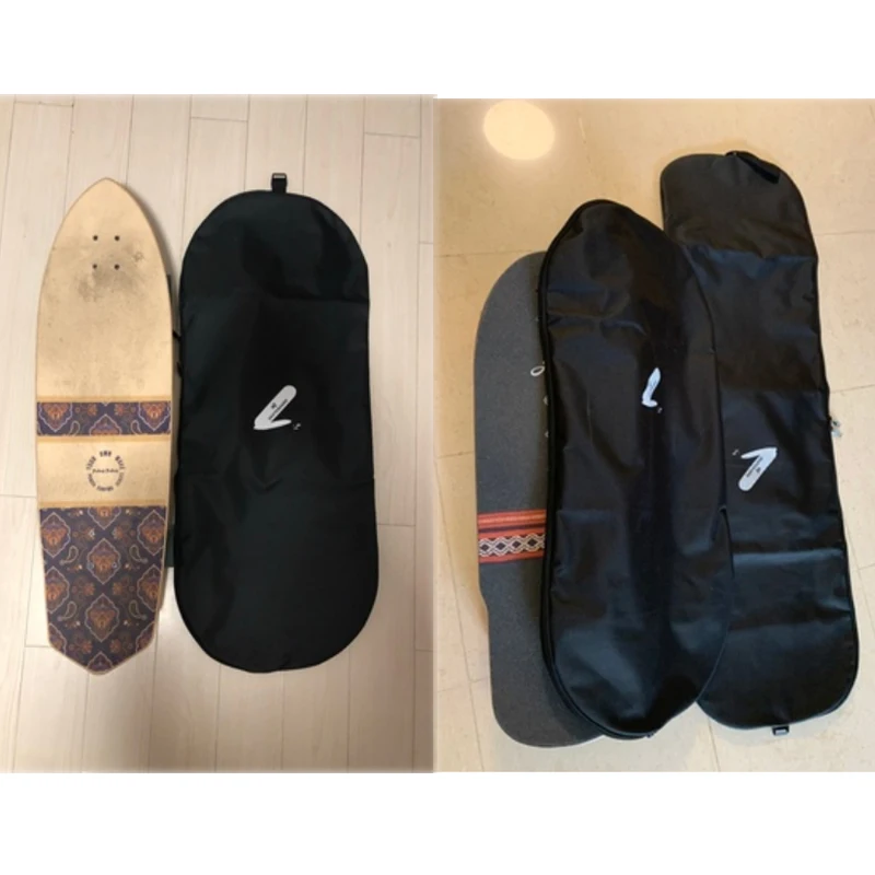 

Land Surfing Skateboard Backpack Men Women Double Rocker Skateboard Longboard Dance Board Bag Big Fish Skate Board Storage Bags