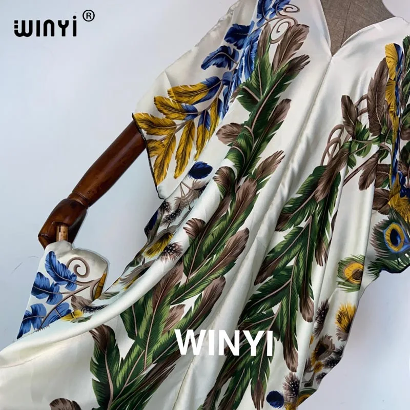 WINYI 2021 Dresses For Women Fashion Design Loose Dress Batwing Maxi Long Femme Vestidos Summer Autumn Party Elegant Dress