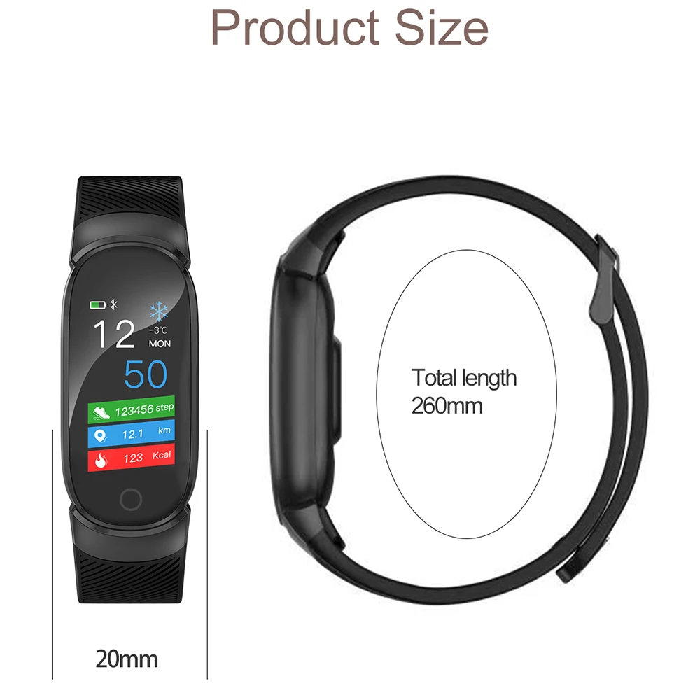 

2021 Women Smart Watch QW16 Heart Rate Tracking IP67 Waterproof Sport Wristband Men Fitness Pedometer Watches for Xiaomi Huawei