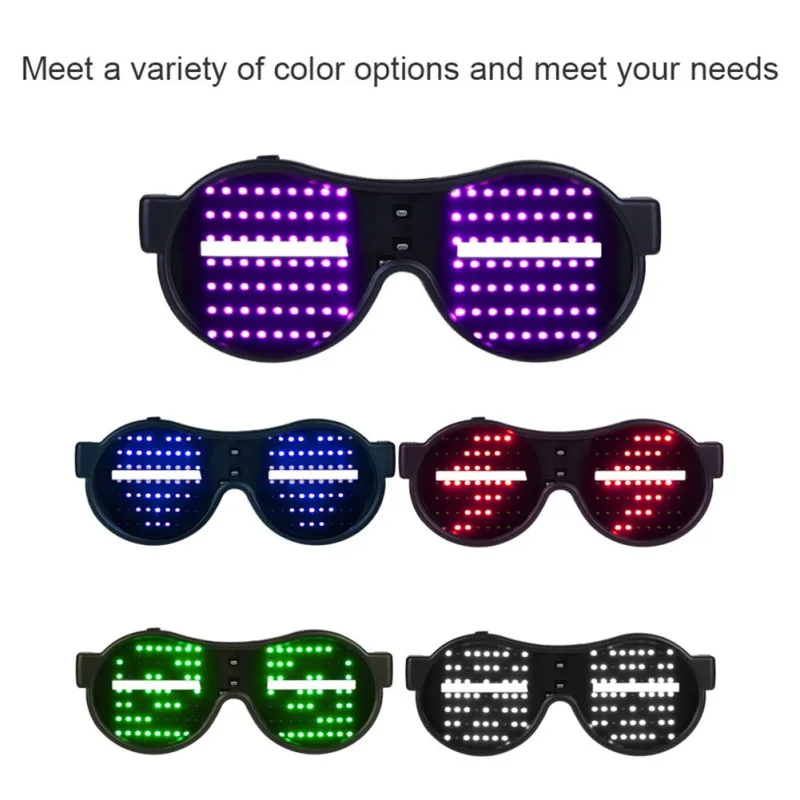 

New 1PCS LED Glasses Light Up Glow Sunglasses Eyewear Decoration for Nightclub Party Helloween Xmas Party Time Party Supplies