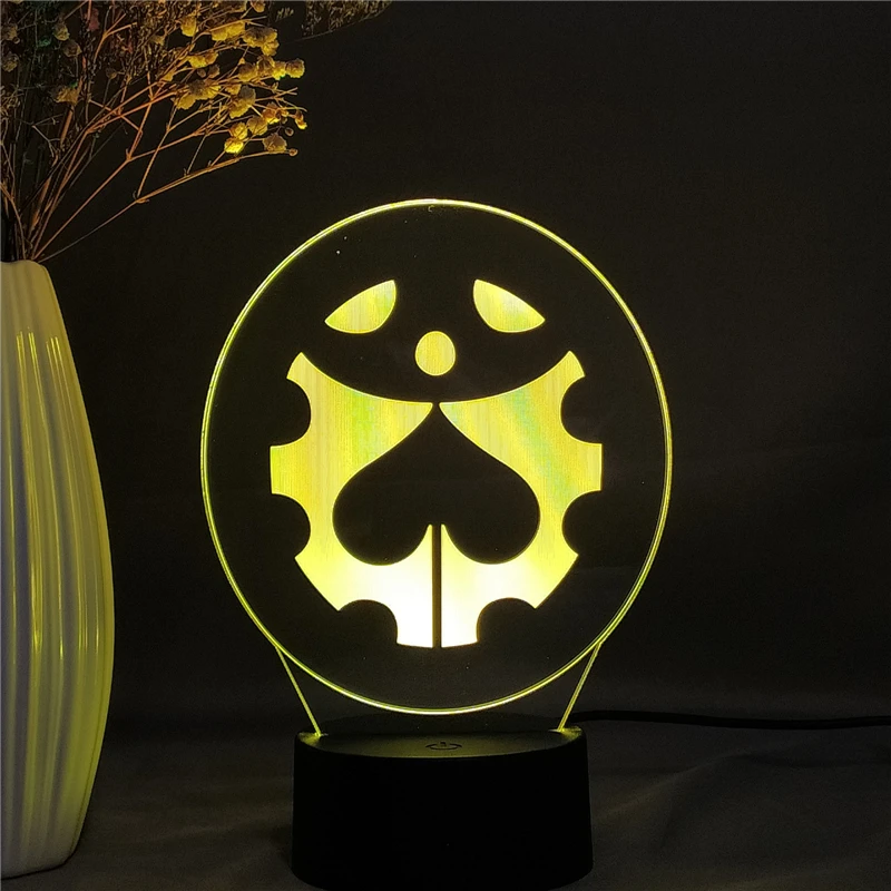 

Acrylic Night Lamp Anime JoJo Bizarre Adventure for Bedroom Decor Light Touch Sensor Colorful Table Led Night Light Desk Lamp